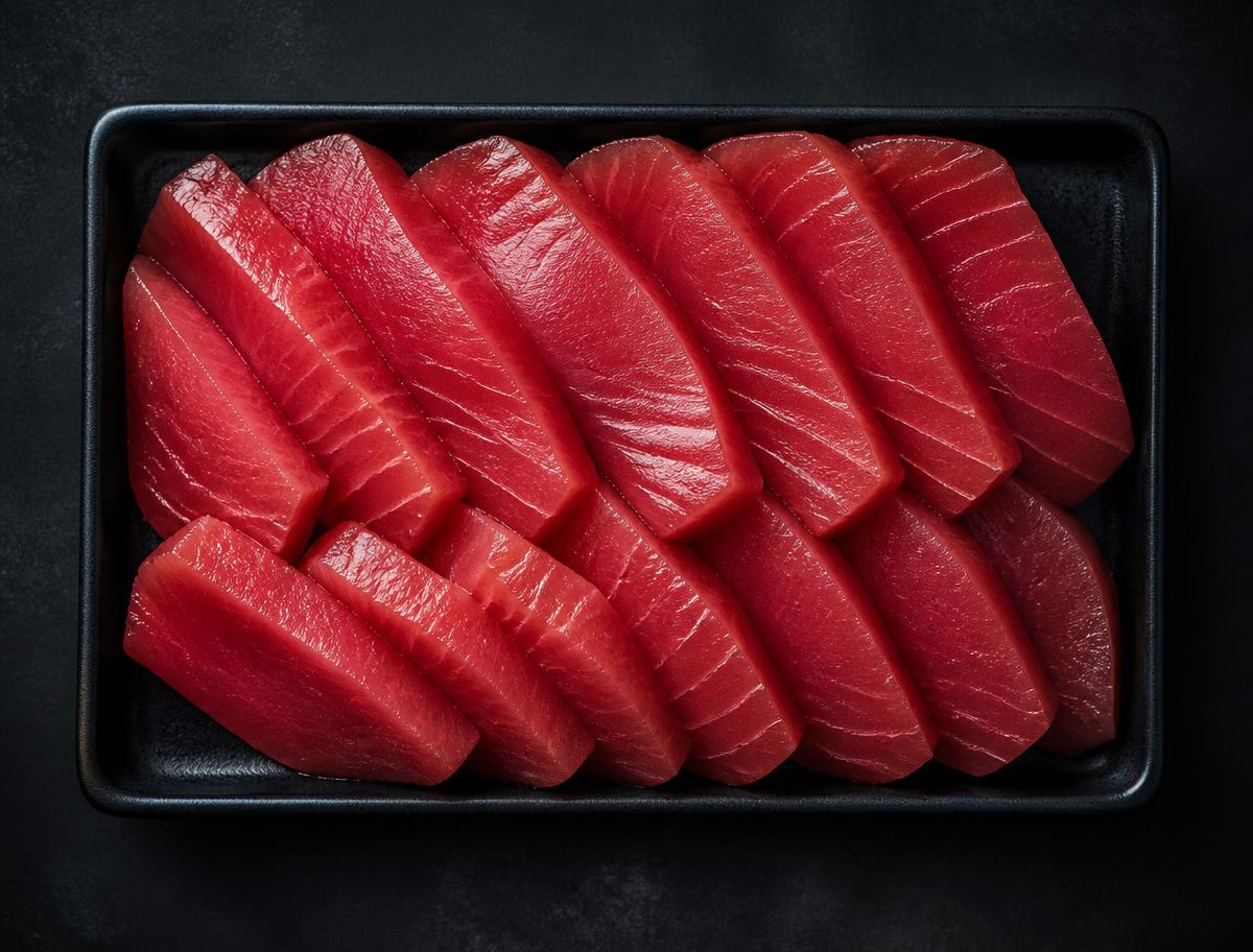 Sashimi di tonno in atmosfera protettiva